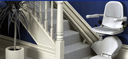 picture of brooks stairlift on staircase